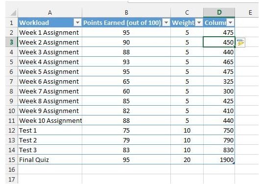 Figure 3: Quick Fill