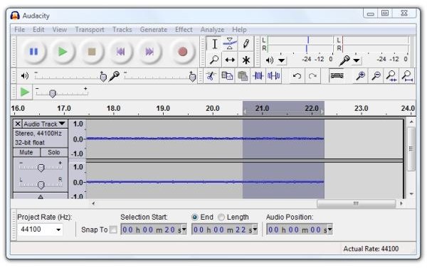 Audacity Edit Waveform