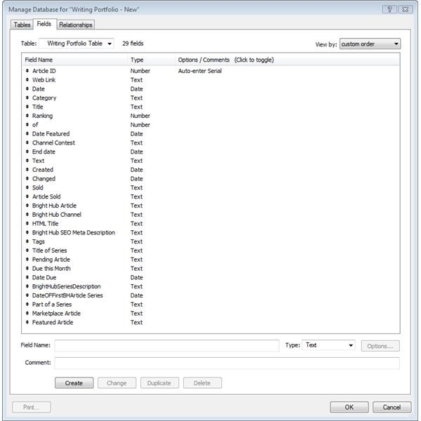 how to create a new database in filemaker pro advanced