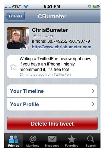 TwitterFon for the iPhone Gives Free Mobile Updates for Twitter Users