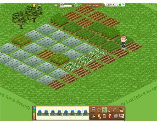 Guide to Making Money and Experience in Facebook Farm Town.  Farm Town basics, plowing, planting crops.