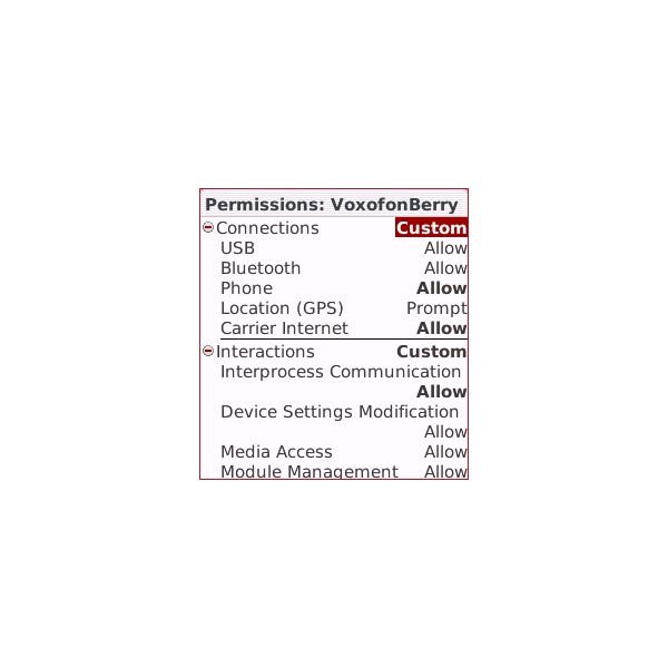 Set application permissions