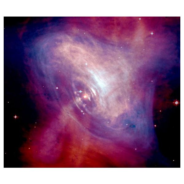 Crab Nebula with the central neutron star