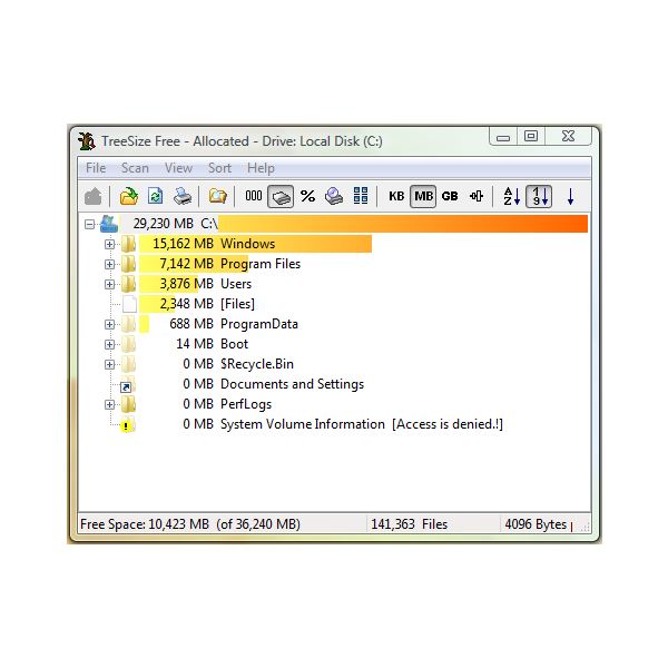 programs like treesize for network drives