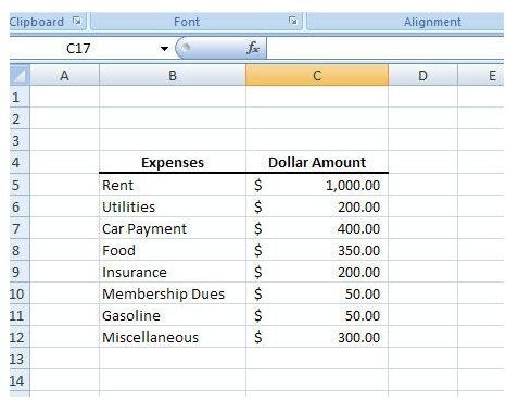 how to make a pie chart in excel for budget