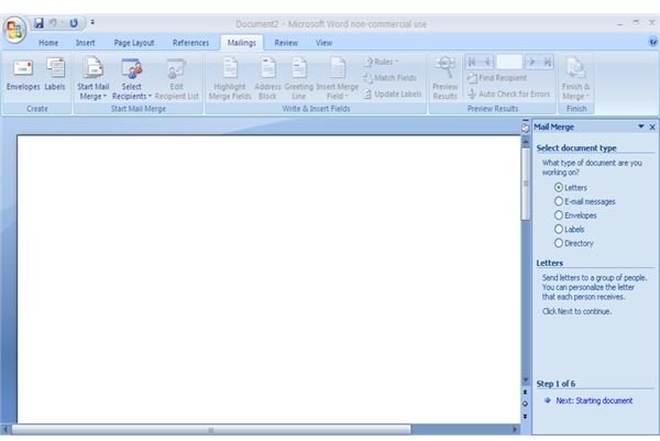 How to Use the Word 2007 Mail Merge Feature