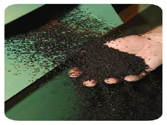 Typical crumb rubber(https://www.crumb-rubberuk.com