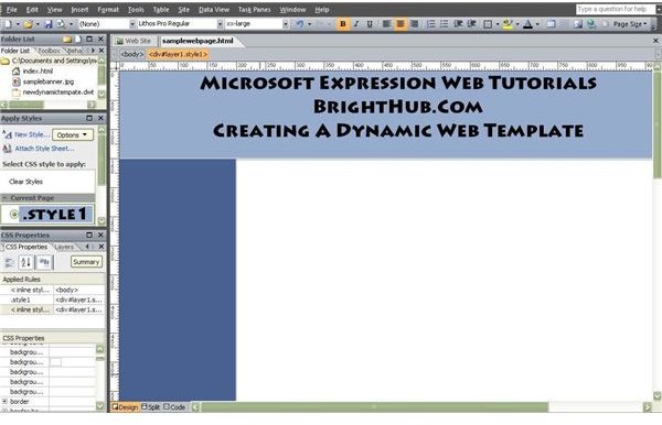 how to create a website with microsoft expression web 4