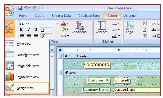 Access 2007 Charts