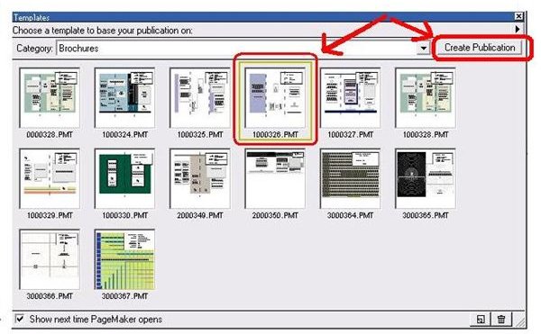 Select a template that fits your chosen layout