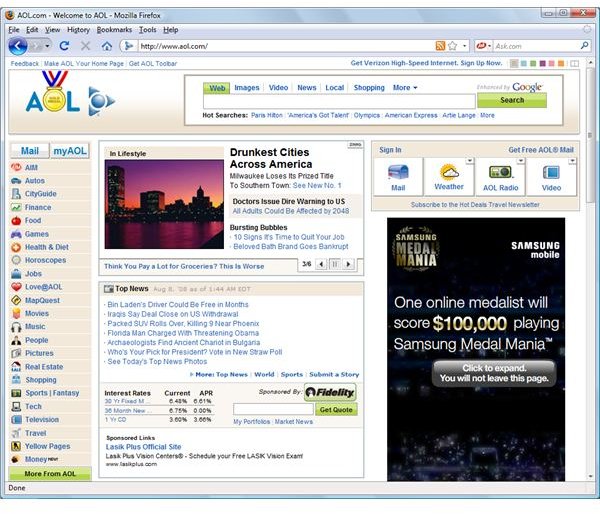 AOL Web Portal