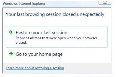 restore session mozilla firefox not responding