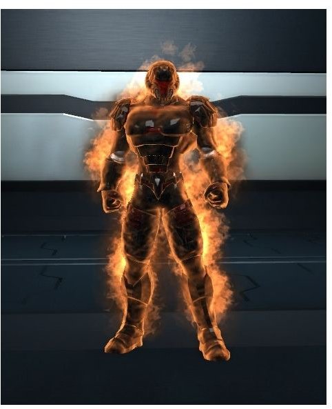 flaming costume