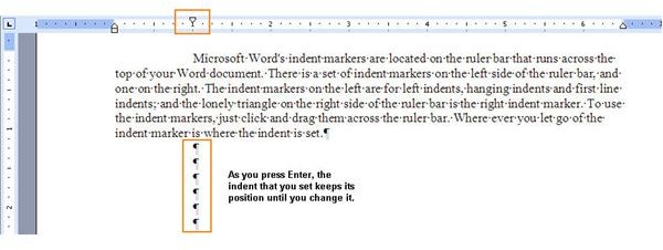 microsoft word heading 1 indent over 10