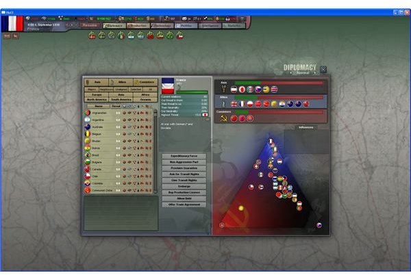 Diplomacy in Hearts of Iron III