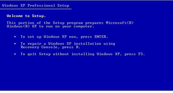 Windows XP Recovery Console