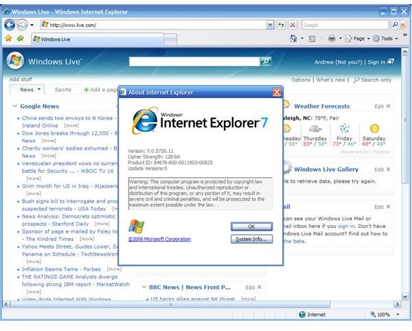IE7 Browser