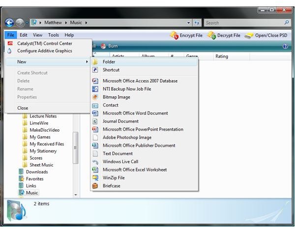 Windows Vista Help Making Folders - How to Make a New Folder in Vista