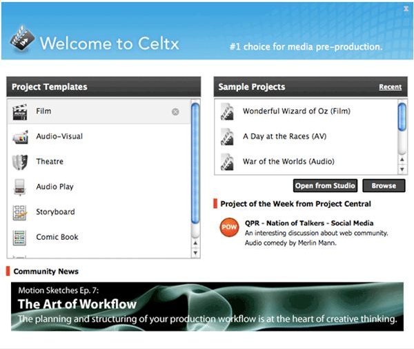 CeltX Review: The Best Media Pre-Production Software for Linux