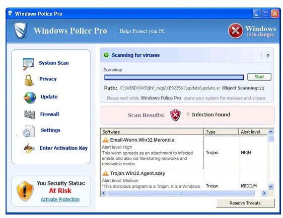 Windows Police Pro - Malware Removal Guide