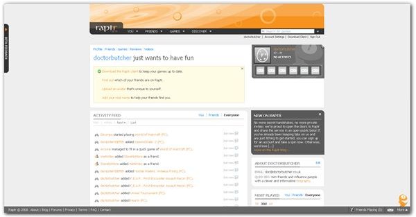 Raptr - A Social Network For PC and Video Game Enthusiast - Overview Of Raptr -