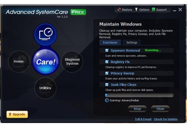 Advanced SystemCare Interface