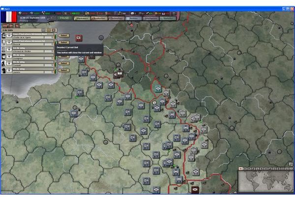 Selecting Air Units in HoI III