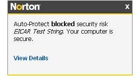 Eicar Test File Blocked