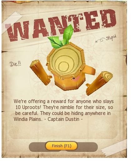 Wanted Quest Poster