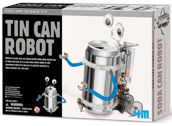 recycle a can into a robot kit