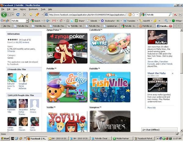 More Facebook Zynga Games