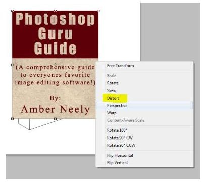 Use Distort to Fit Your Cover On Your Book