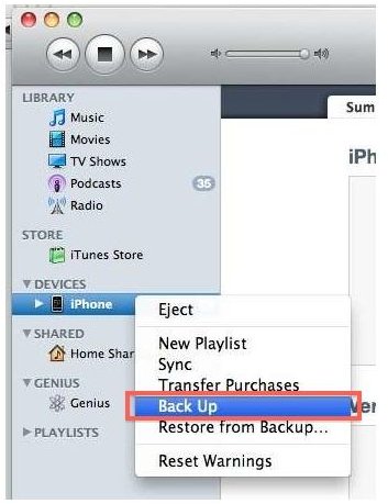 How to Backup iPhone