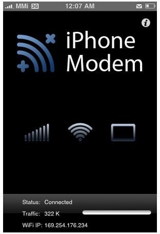 iphone as wireless modem