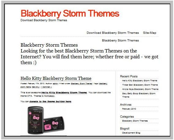 Blackberry Storm Themes