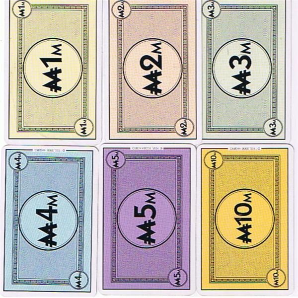 Rules for Monopoly Deal Card Game: Money Cards