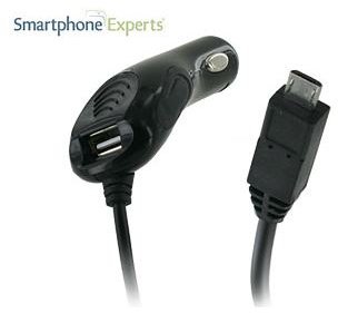 Smartphone Experts Micro-USB Car Charger w/USB Port