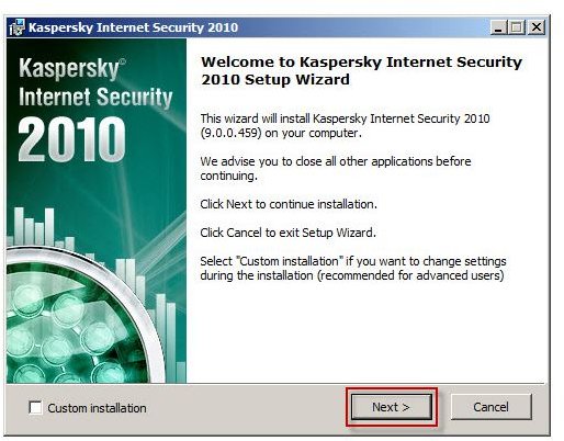 Kaspersky Internet Security Installation 