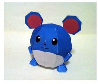 Paperkraft Pokémon Marill