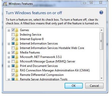 Figure 3: Windows 7 Uninstall Internet Explorer