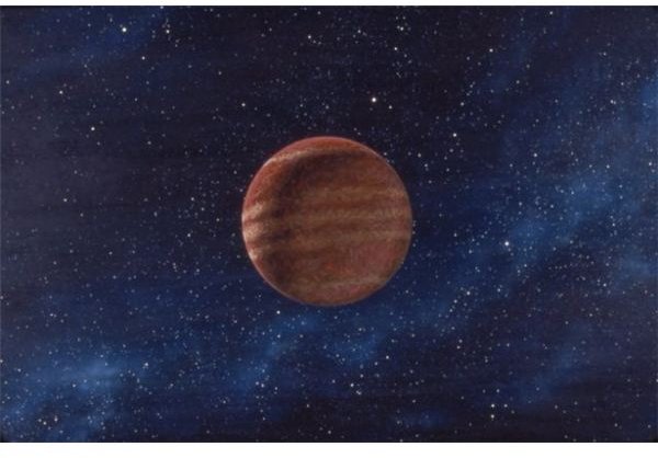 Matte painting of Gas Giant. Image provided by writer/artist.