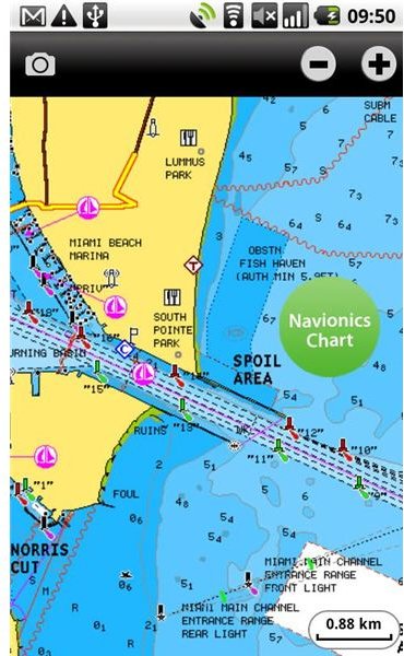 navionics android app change