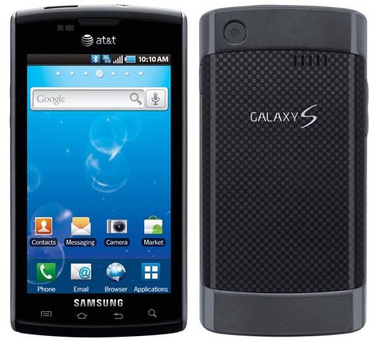 at&t samsung captivate galaxy s android phone
