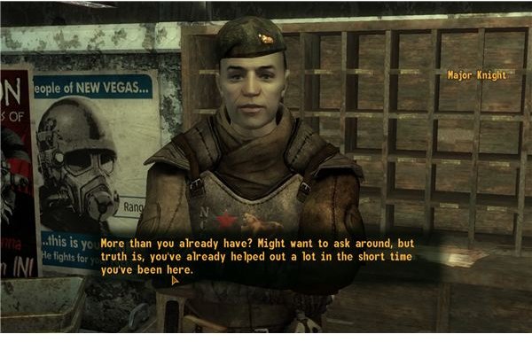 Fallout: New Vegas Walkthrough - Major Knight at Mojave Outpost