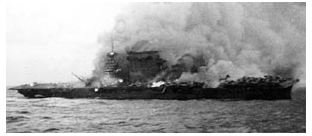 USS Lexington Sinking