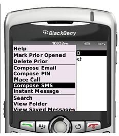 how to pick up voicemail on blackberry curve