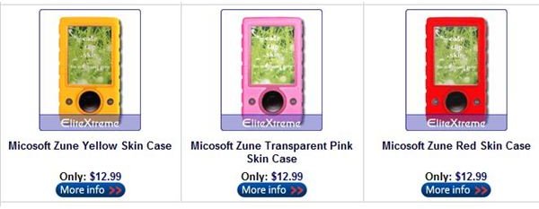 Zune Skins at Elite Extreme