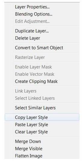 Copy Layer Style