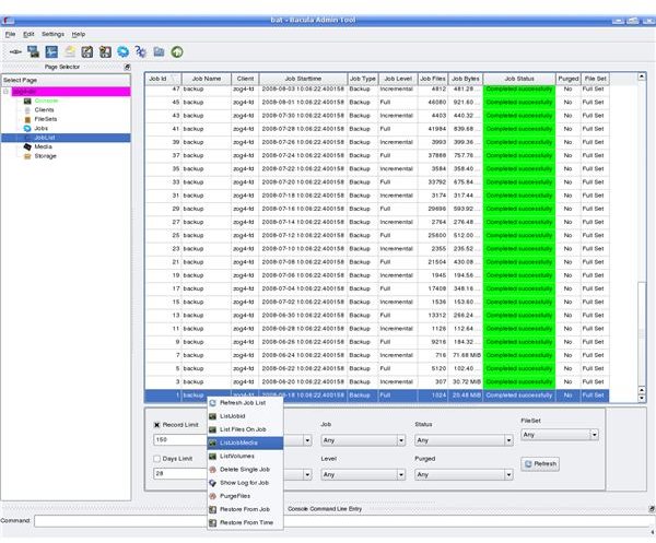 BAT Bacula Admin Tool