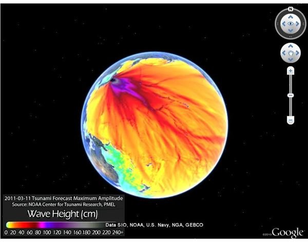 Google Earth Tsunami Information